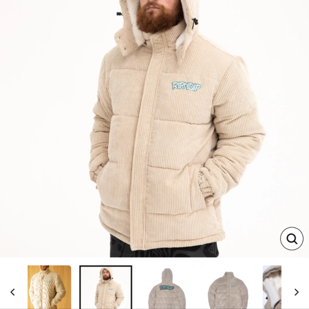 NWOT-Unisex RipNDip Puffer Jacket